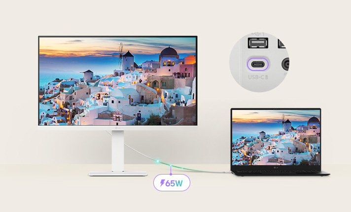 LG 27U730SA-W IPS Computer Monitor