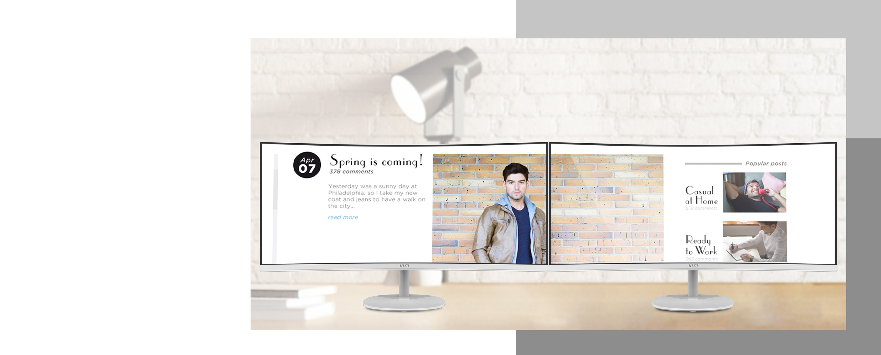 MSI Pro MP341CQW Curved monitor