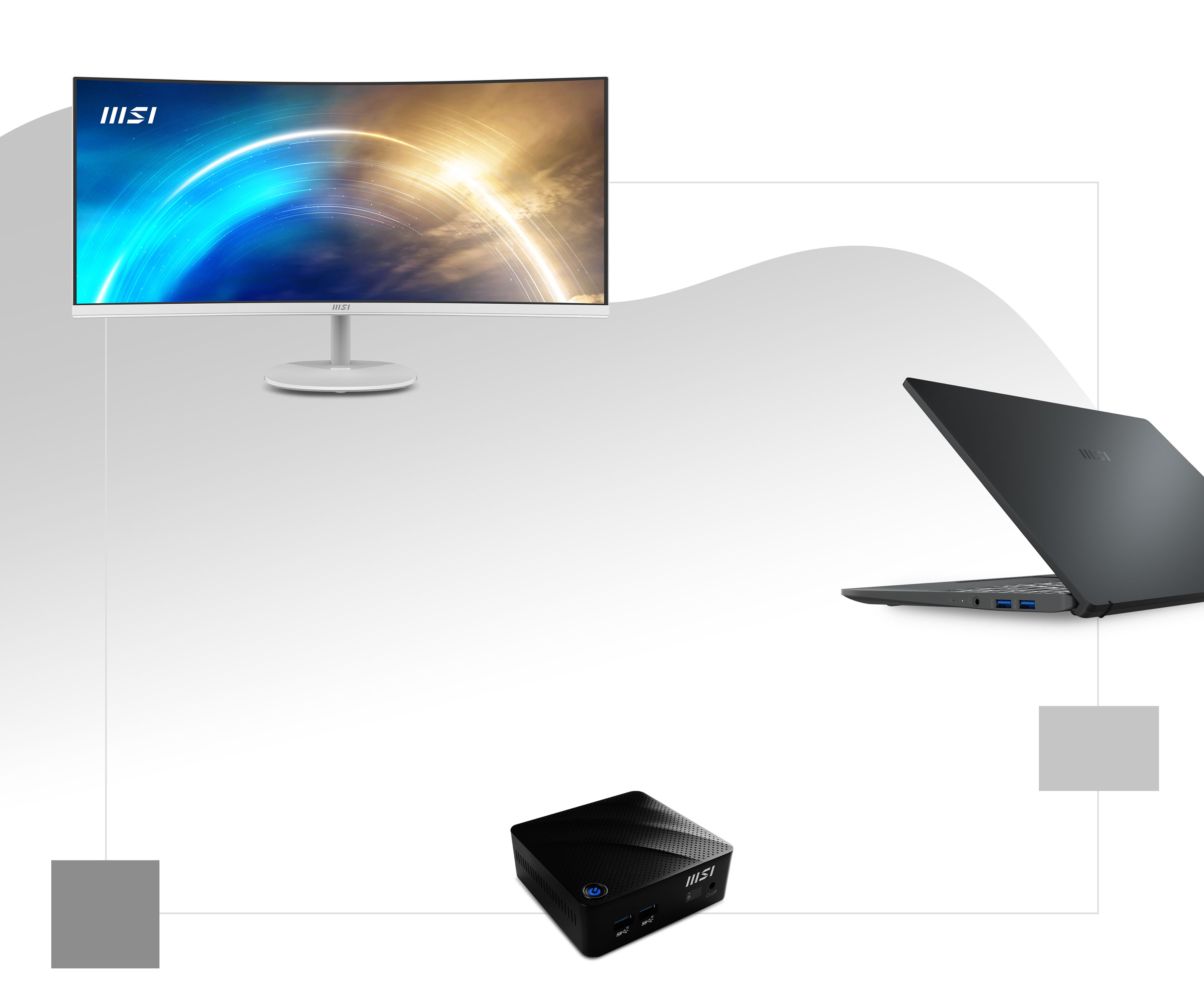 MSI Pro MP341CQW Curved monitor