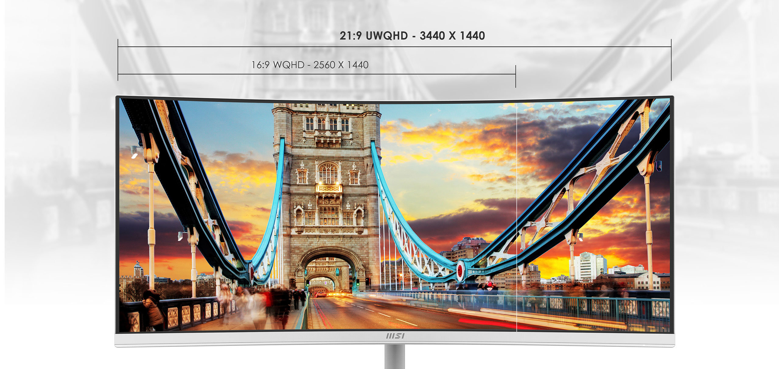 MSI Pro MP341CQW Curved monitor