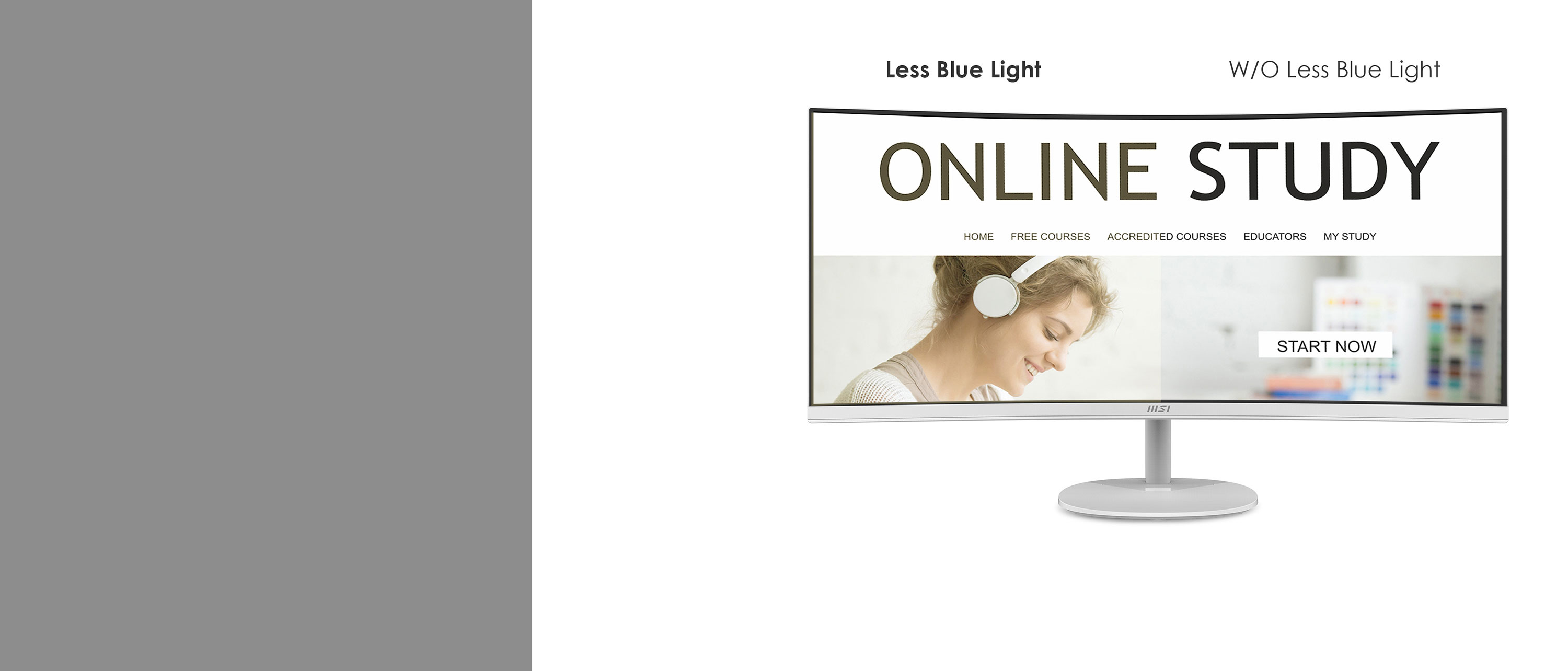 MSI Pro MP341CQW Curved monitor