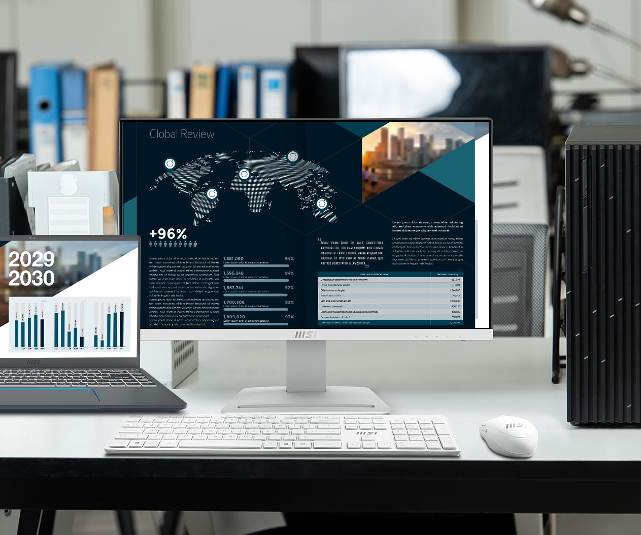 MSI PRO MP243XW BUSINESS PRODUCTIVITY MONITOR