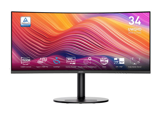MSI Curved Modern MD342CQP VA UWQHD Monitor