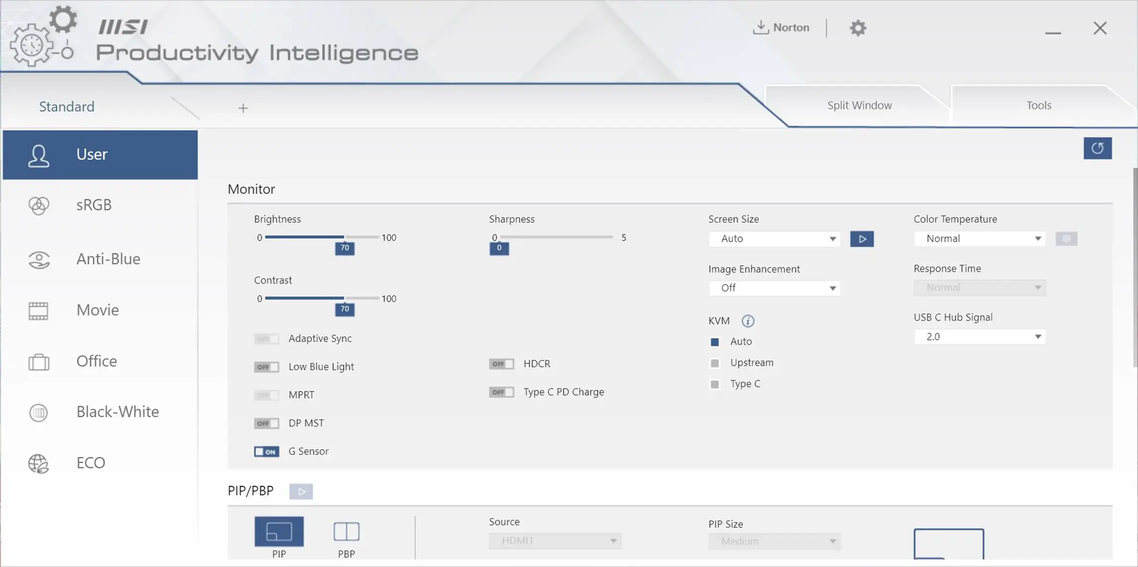 MSI Modern MD27UPHW Computer Monitor