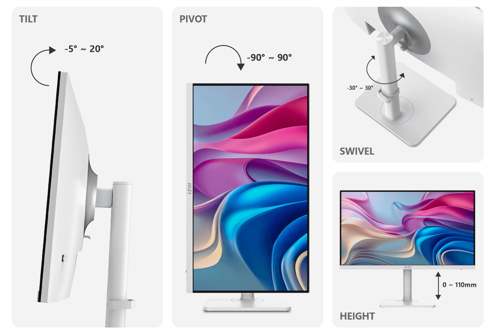 MSI Modern MD27UPHW Computer Monitor