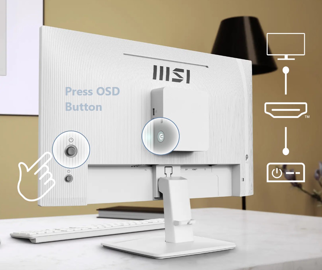 MSI PRO MP243W E14 Business Productivity Monitor