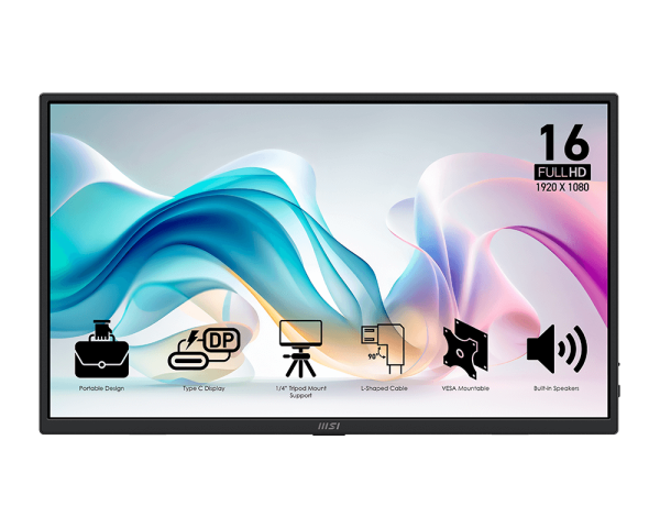 MSI Pro MP165 E6 Portable Monitor