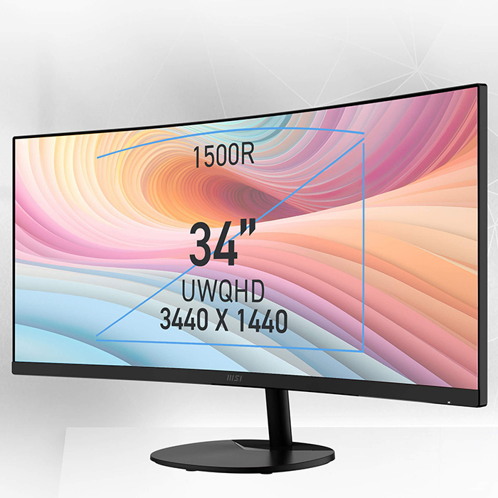 MSI PRO MP341CQ E12 Curved Computer Monitor 