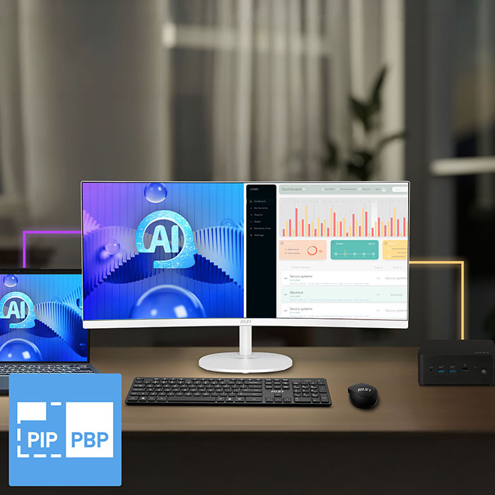 MSI PRO MP341CQW E12 Curved Computer Monitor