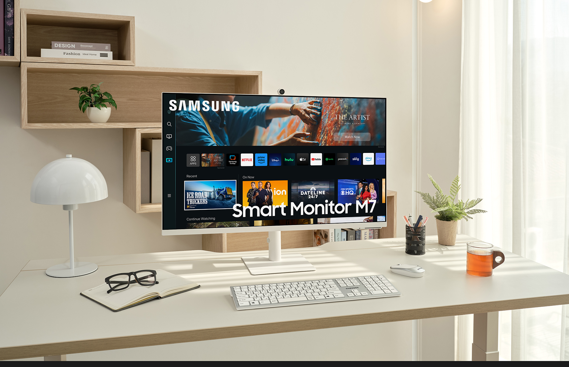 Samsung M70C Smart Monitor 4K UHD with Streaming TV USB-C and Ergonomic Stand