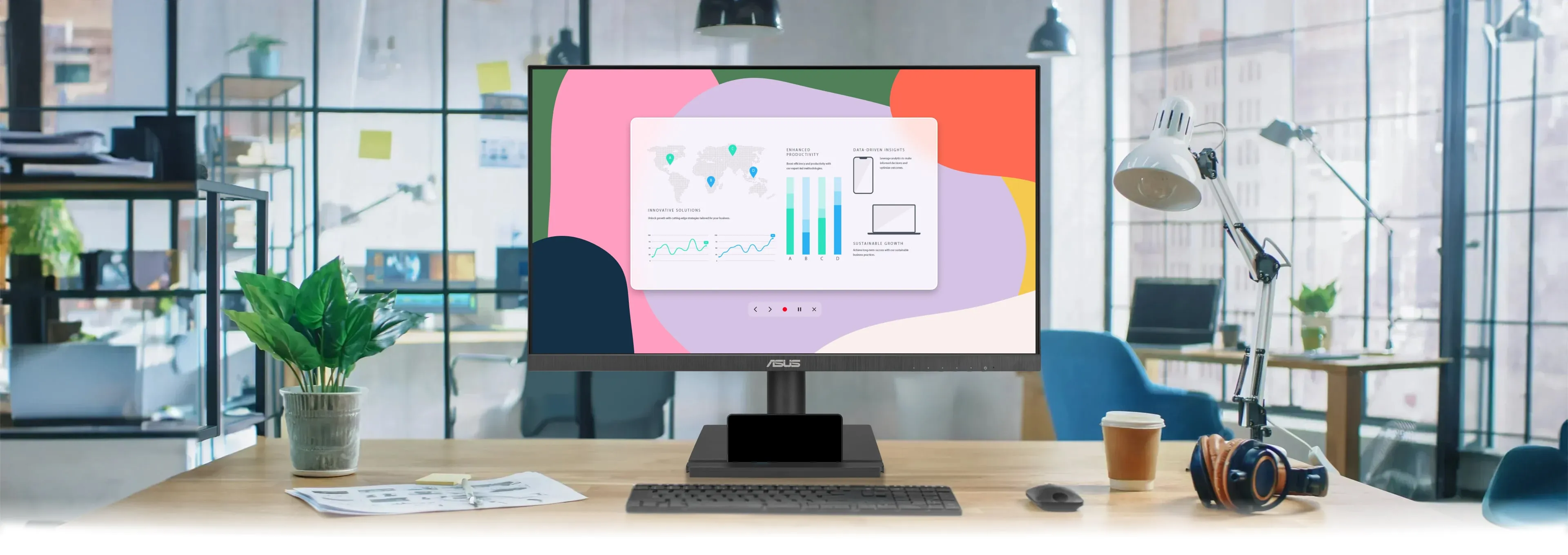 ASUS VA24DQFS Business Monitor