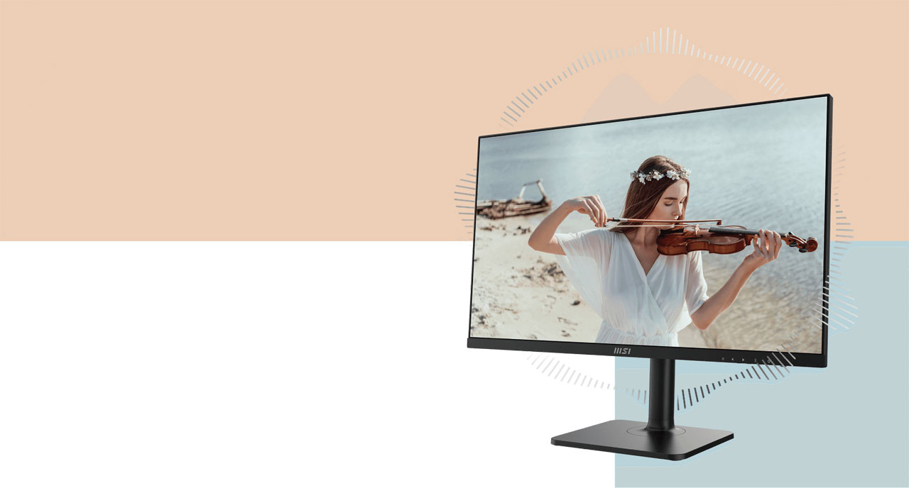 MSI Modern MD272QP Monitor da ufficio 27 pollici WQHD - Pannello IPS 2560 x  1440, 75 Hz, Schermo Eye-Friendly, Speaker integrati, Supporto regolabile a  4 vie, KVM - DP 1.2, USB Type-C : : Informatica