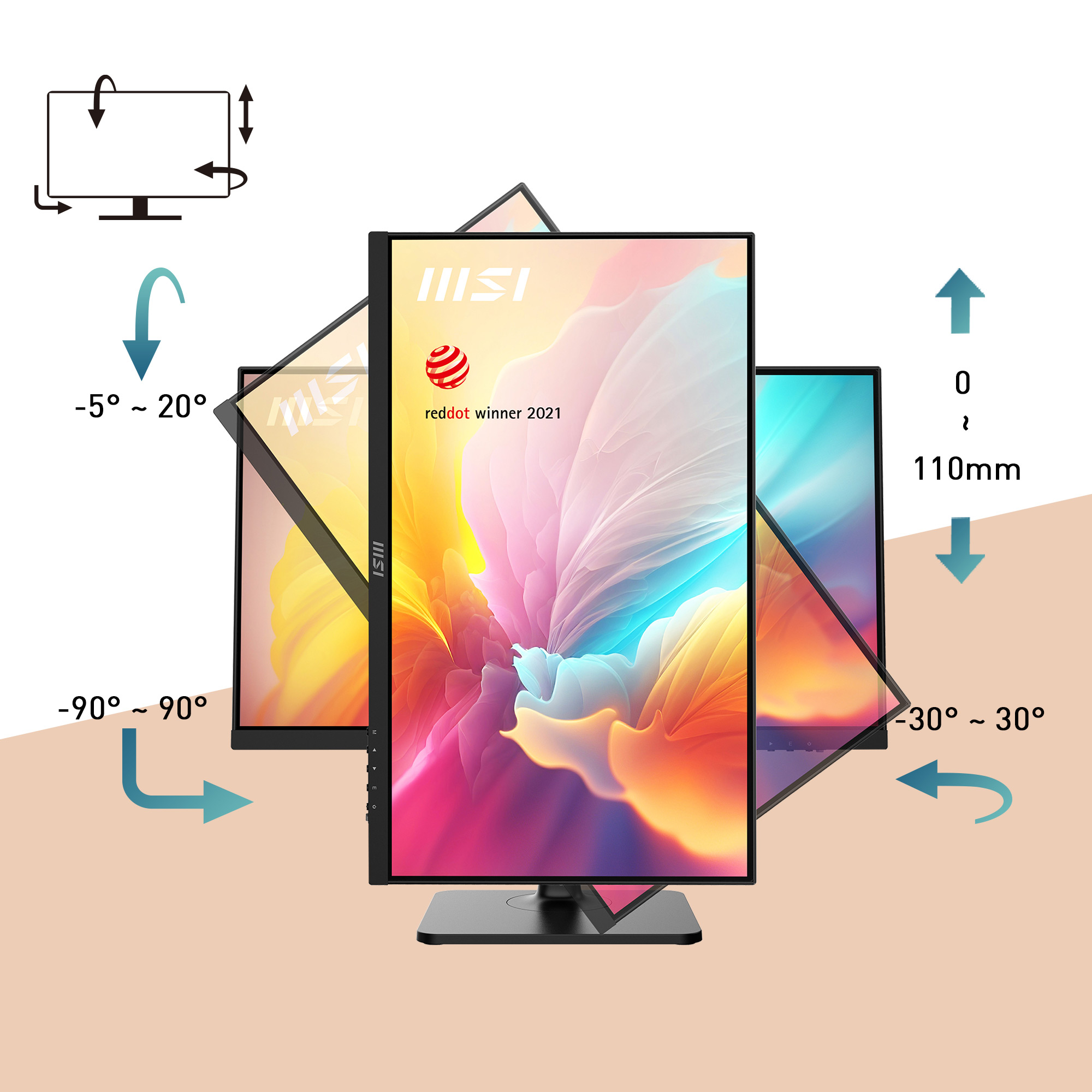 MSI Modern MD2412 Series Monitor