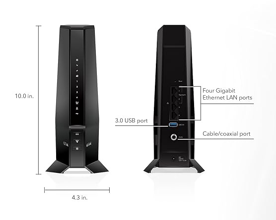 Netgear Nighthawk DOCSIS 3.1 AX2700 Two-in-One Cable Modem + WiFi Router