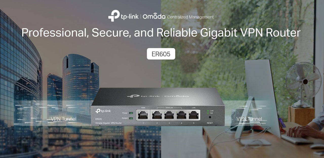 Load | Integrated Limited Balance Lifetime SMB Gigabit SPI 4 Firewall Protection | Ports Wired ER605 SDN Omada | Up | | to (TL-ER605) Multi-WAN VPN Router Protection WAN Router Lightening TP-Link |