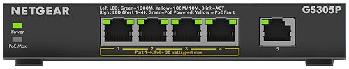 Netgear GS305P 5-Port Gigabit Ethernet Unmanaged Switch