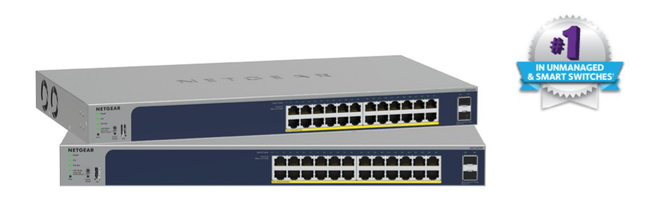 Netgear GS724TP 24-Port Gigabit Ethernet PoE+ Smart Switch