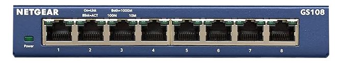 Netgear ProSafe GS108 8-Port Gigabit Ethernet Unmanaged Switch