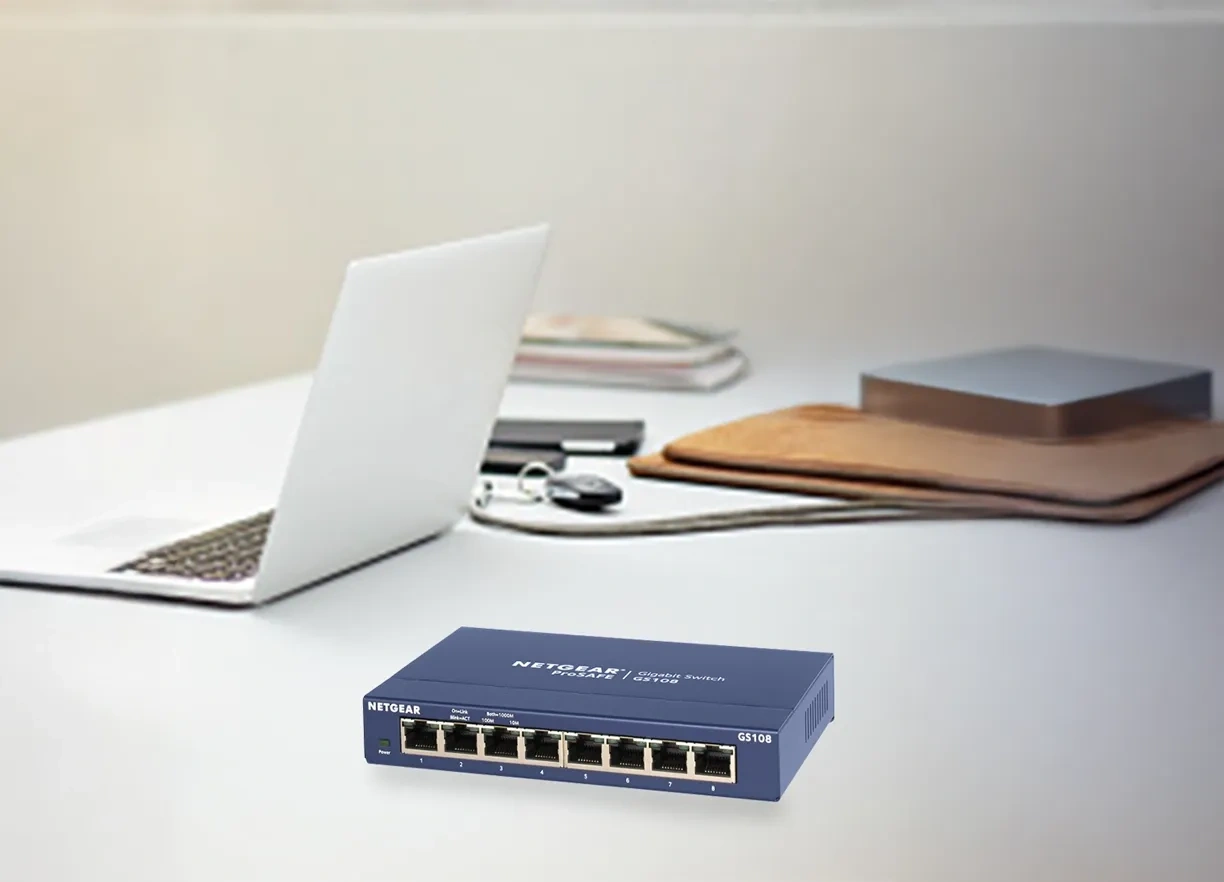 Netgear ProSafe GS108 8-Port Gigabit Ethernet Unmanaged Switch