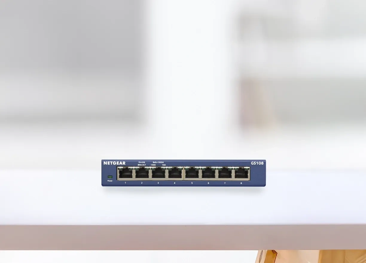 Netgear ProSafe GS108 8-Port Gigabit Ethernet Unmanaged Switch