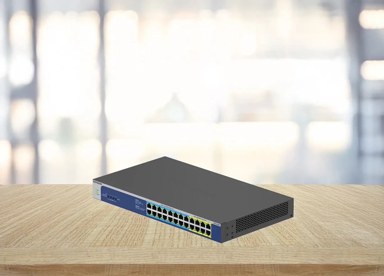 Netgear GS524UP 24-Port Gigabit Ethernet High-Power PoE+ Unmanaged Switch