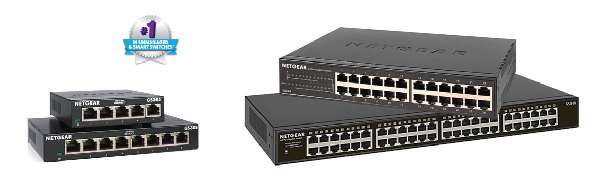 Netgear GS348 48-Port Gigabit Ethernet Unmanaged Essentials Switch