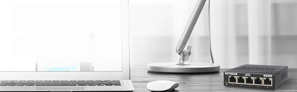 Netgear GS305 5-Port Gigabit Ethernet SOHO Unmanaged Essentials Switch