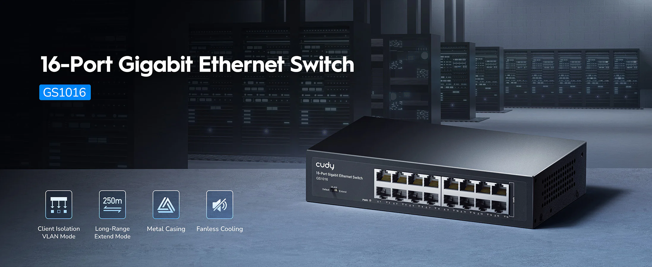Cudy 16-Port Gigabit Unmanaged Switch GS1016