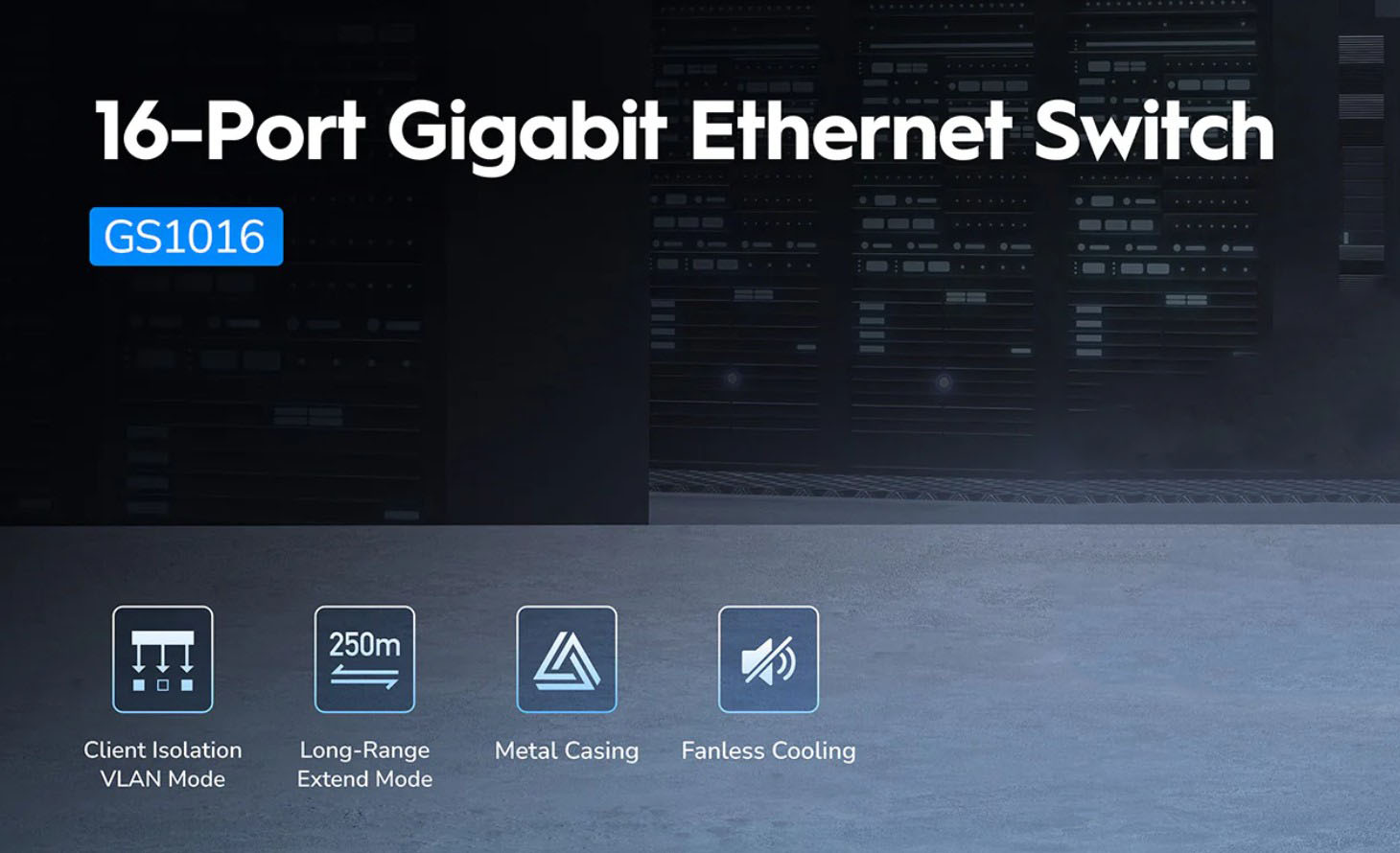 Cudy 16-Port Gigabit Unmanaged Switch GS1016