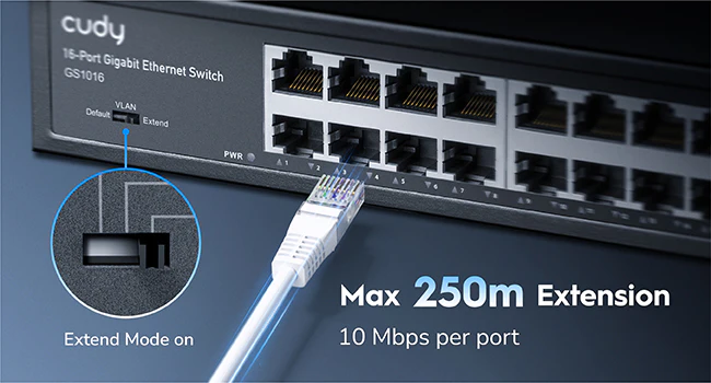Cudy 16-Port Gigabit Unmanaged Switch GS1016