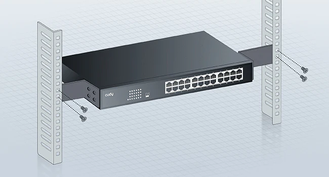 CCudy 24-Port Gigabit Unmanaged Switch GS1024