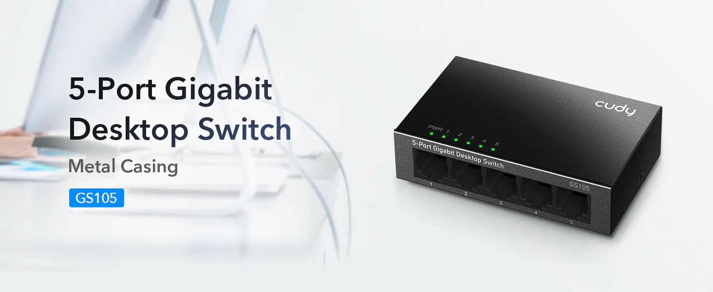 Cudy 5-Port Gigabit Unmanaged Switch GS105