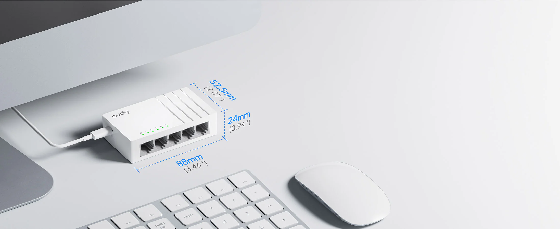 Cudy 5-Port Gigabit Switch with USB-C Power Input GS105U