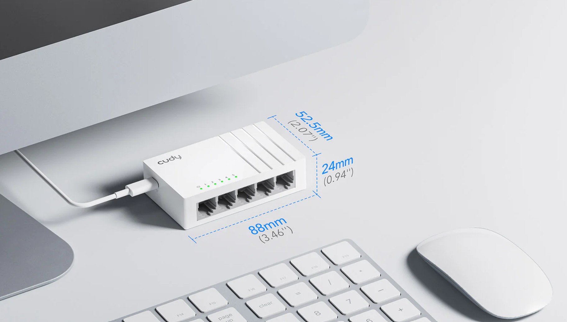 Cudy 5-Port Gigabit Switch with USB-C Power Input GS105U
