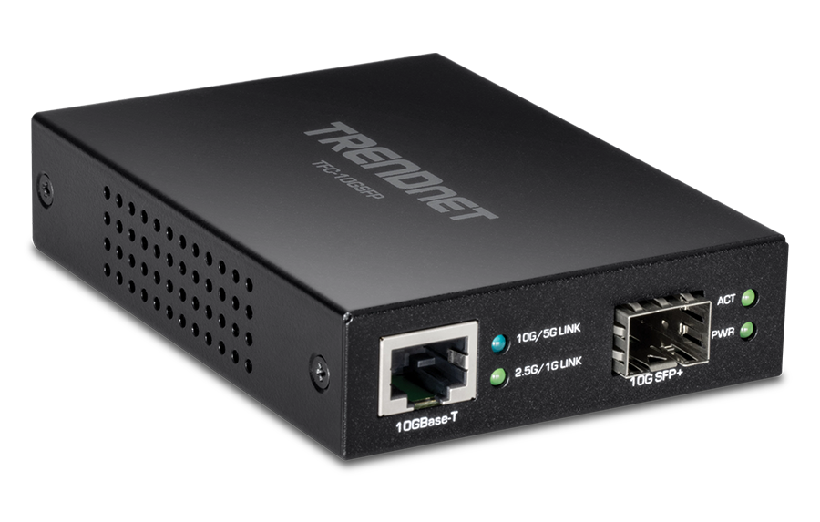 TRENDnet TFC-10GSFP 10GBASE-T to SFP+ Fiber Media Converter