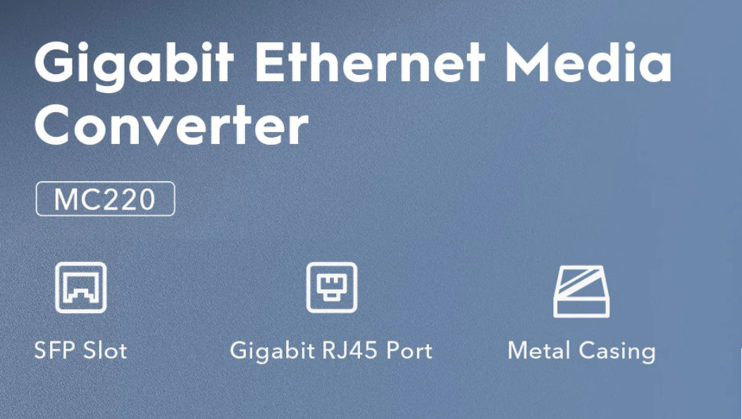 Cudy Gigabit Ethernet Media Converter MC220