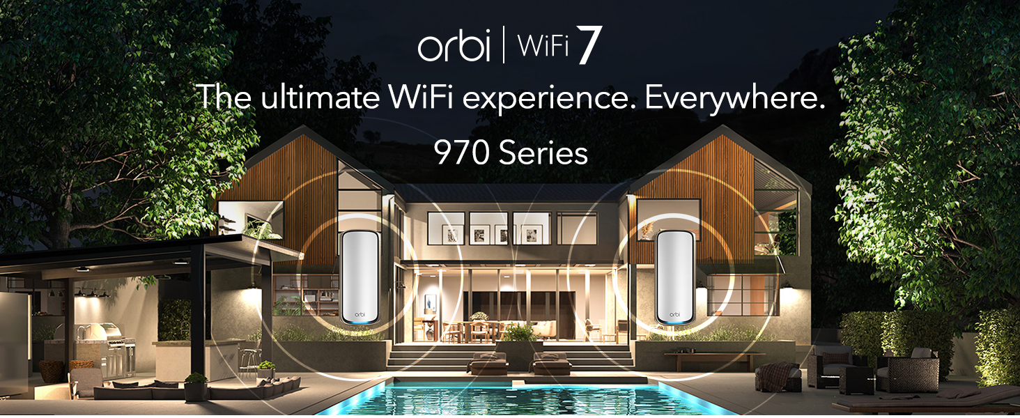 Netgear Orbi 970 Series Quad-Band WiFi 7 Mesh Add-on Satellite