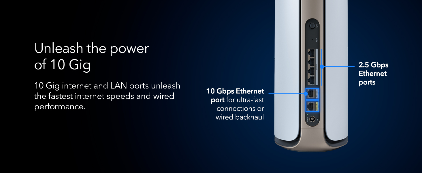 Netgear Orbi 970 Series Quad-Band WiFi 7 Mesh Add-on Satellite