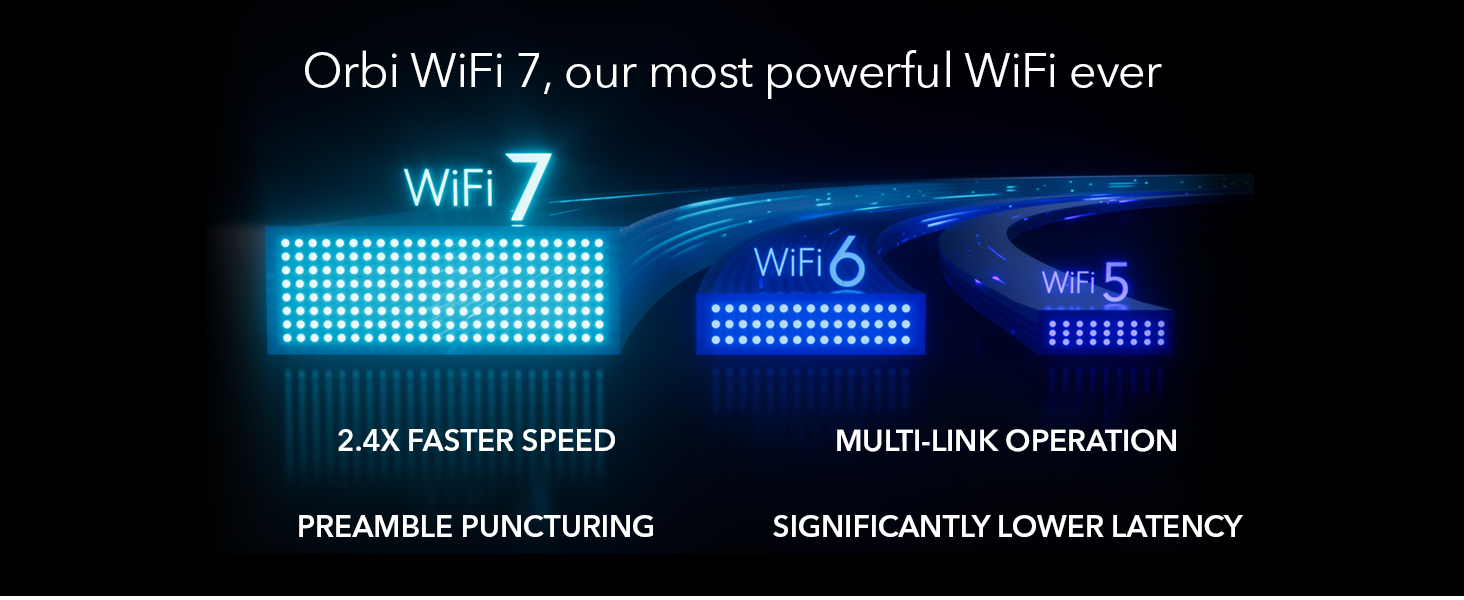 Netgear Orbi 970 Series Quad-Band WiFi 7 Mesh Add-on Satellite