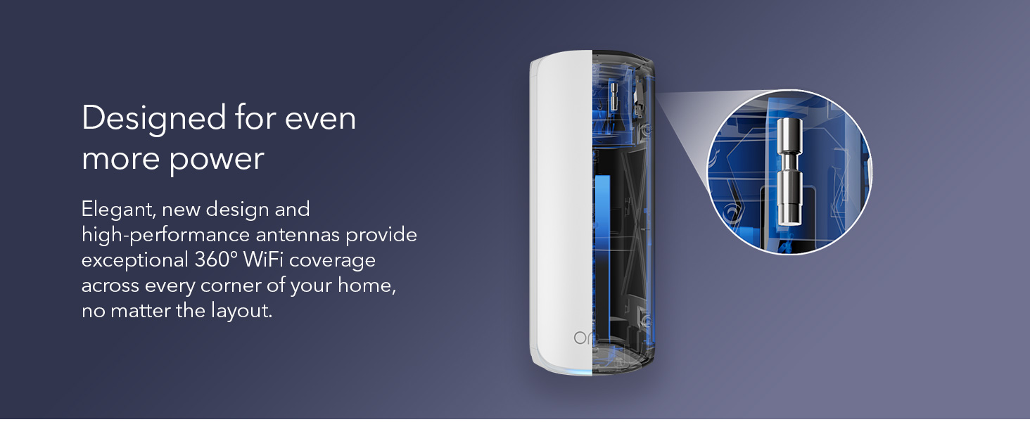 NETGEAR Orbi 870 Series (RBE870) Tri-Band WiFi 7 Mesh Add-on Satellite