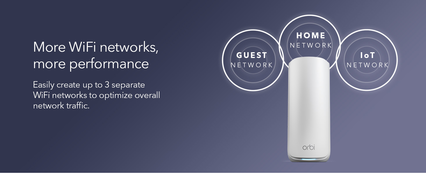 NETGEAR Orbi 870 Series (RBE870) Tri-Band WiFi 7 Mesh Add-on Satellite