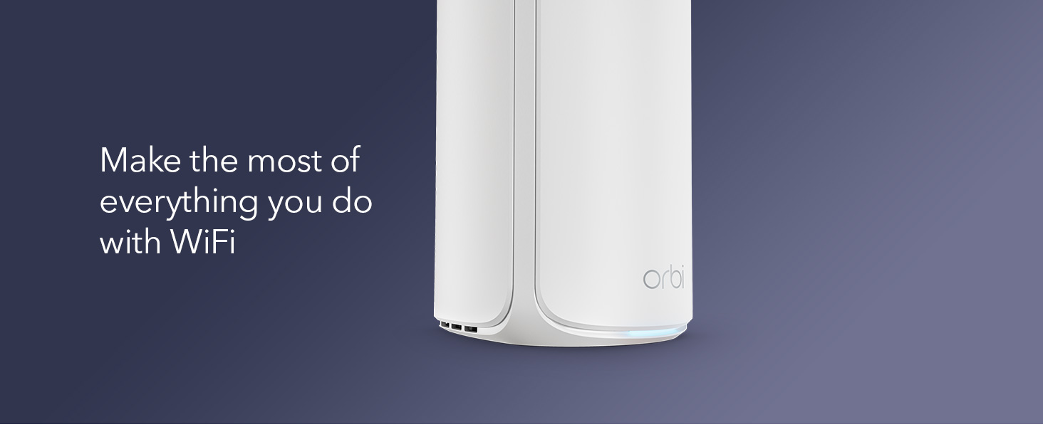 NETGEAR Orbi 870 Series (RBE870) Tri-Band WiFi 7 Mesh Add-on Satellite