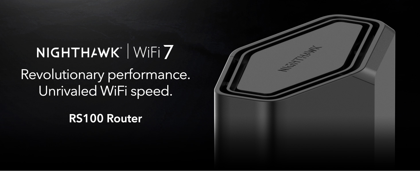 NETGEAR Nighthawk Dual-Band WiFi 7 Router (RS100)