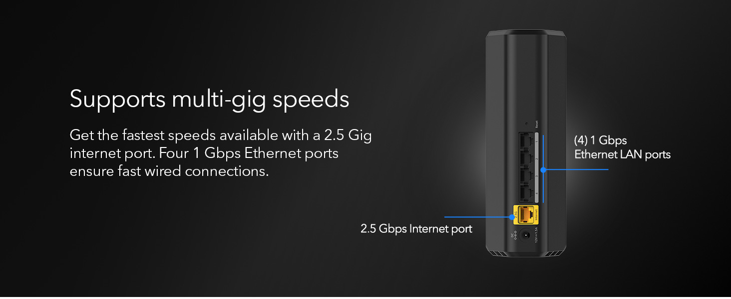 NETGEAR Nighthawk Dual-Band WiFi 7 Router (RS100)