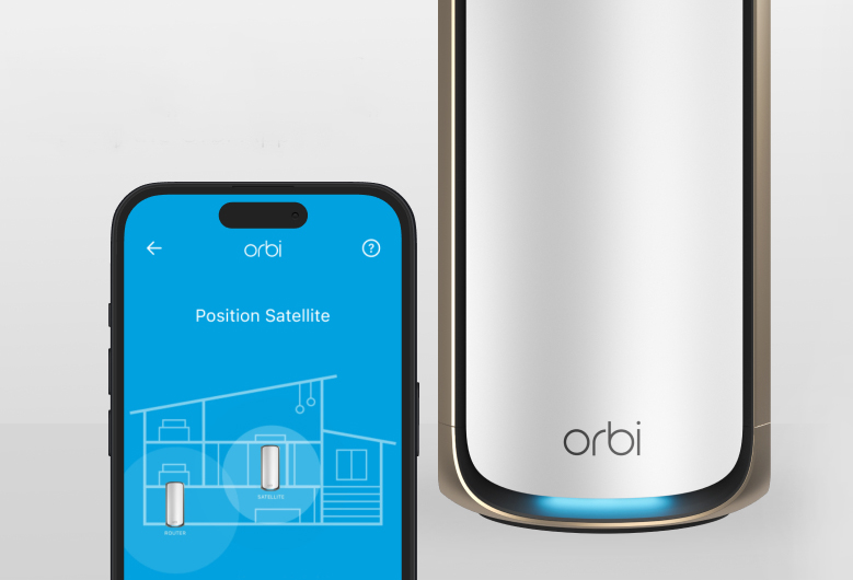 Orbi 970 Series Quad-Band WiFi 7 Mesh Add-on Satellite