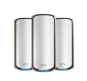 Netgear Orbi 370 Series Dual-Band WiFi 7 Mesh System, 2-Pack Including Orbi WiFi 7 Router RBE371 + Orbi WiFi 7 Satellite