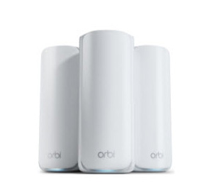 Netgear Orbi 370 Series Dual-Band WiFi 7 Mesh System, 2-Pack Including Orbi WiFi 7 Router RBE371 + Orbi WiFi 7 Satellite
