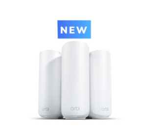 Netgear Orbi 370 Series Dual-Band WiFi 7 Mesh System, 2-Pack Including Orbi WiFi 7 Router RBE371 + Orbi WiFi 7 Satellite