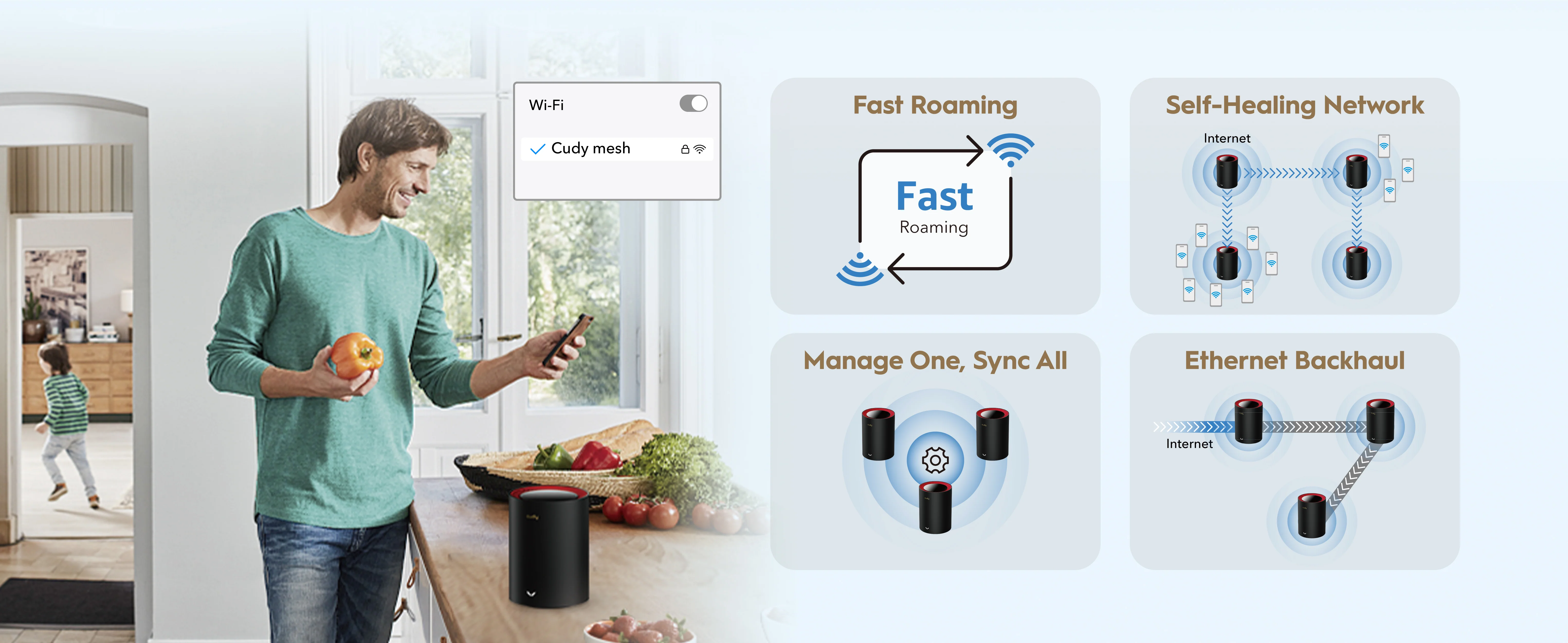Cudy AX3000 Wi-Fi 6 2.5G Mesh System