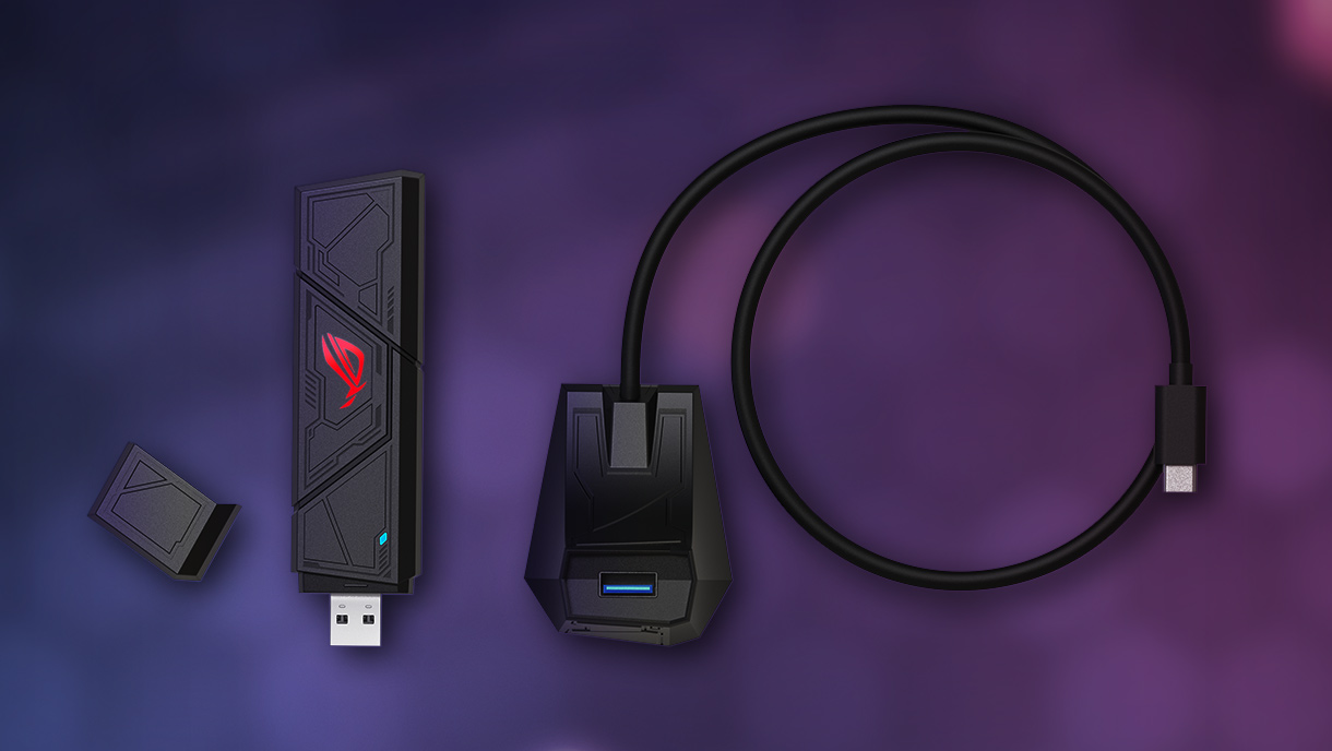 ASUS ROG USB-BE92 Tri-band BE6500 WiFi 7 USB Adapter